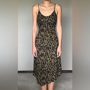 NEW Animal print midi dress in size medium. Can fit small as well.